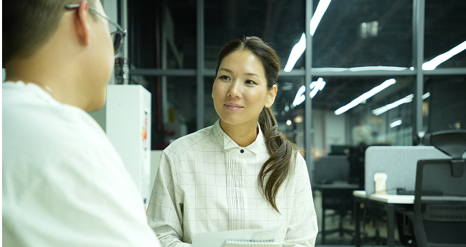 Business professionals in meeting